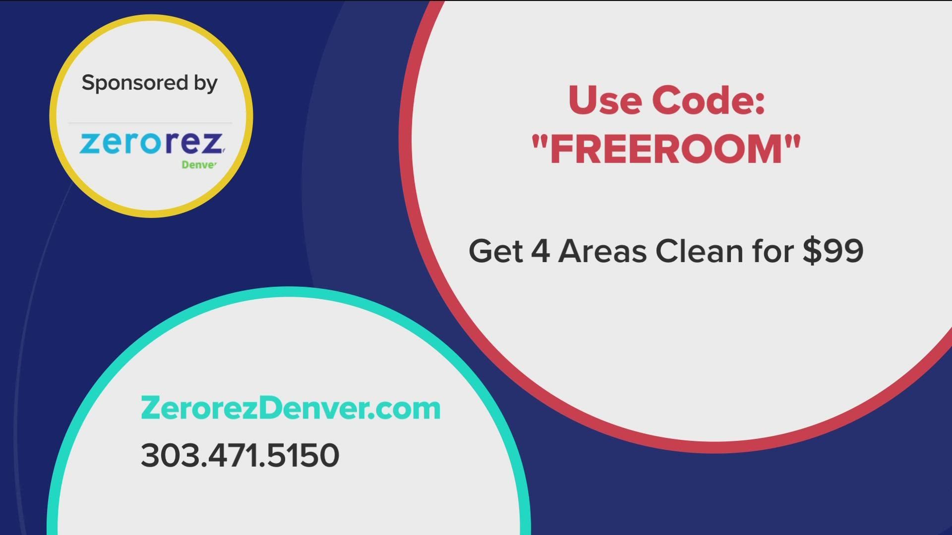 Call 303.471.5150 or visit ZerorezDenver.com to get started. Right now you can get 4 rooms cleaned for just $99! **PAID CONTENT**