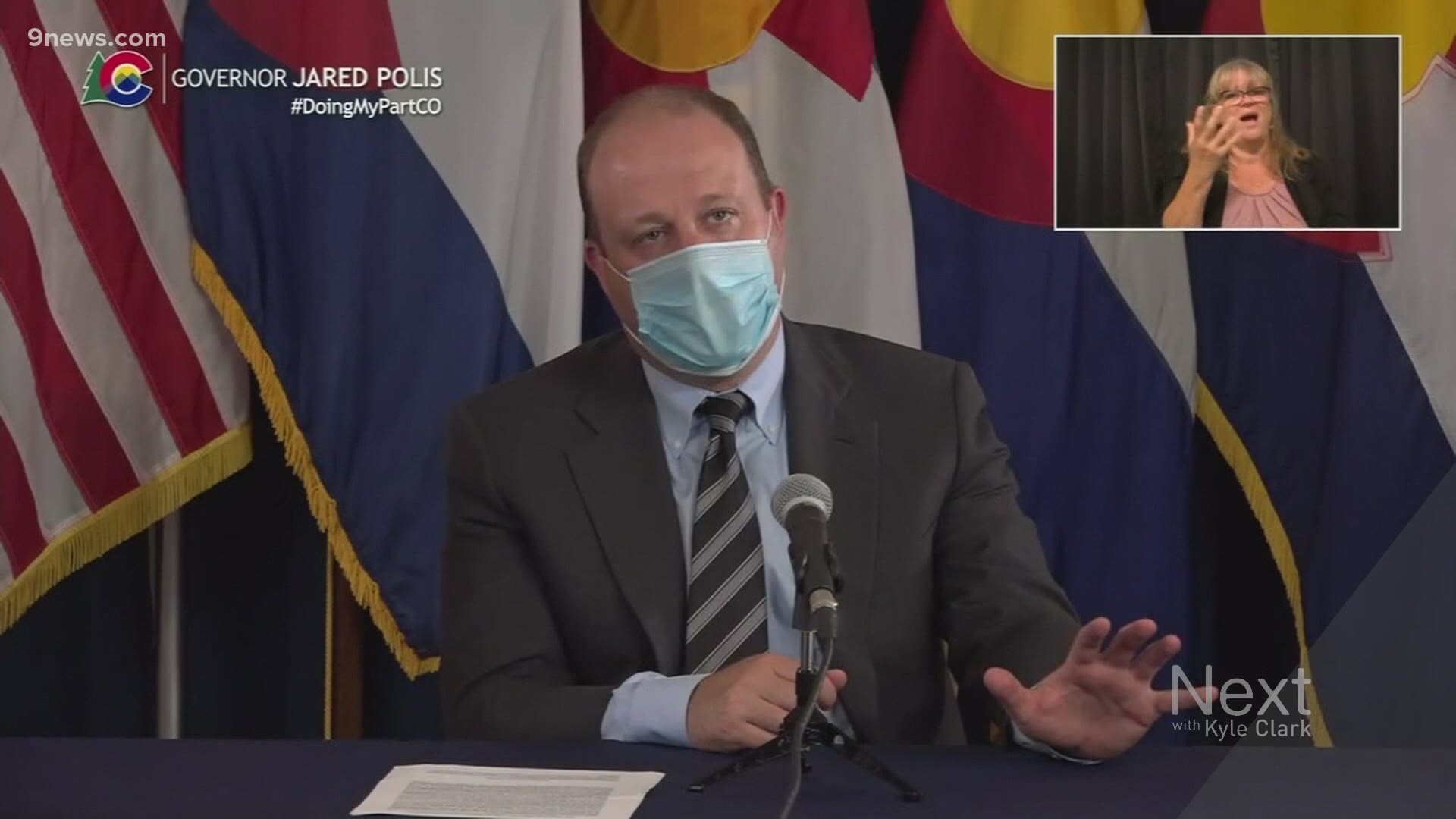 Gov. Jared Polis (D-Colorado) didn't answer a question about what metric would lead to lifting certain coronavirus restrictions.