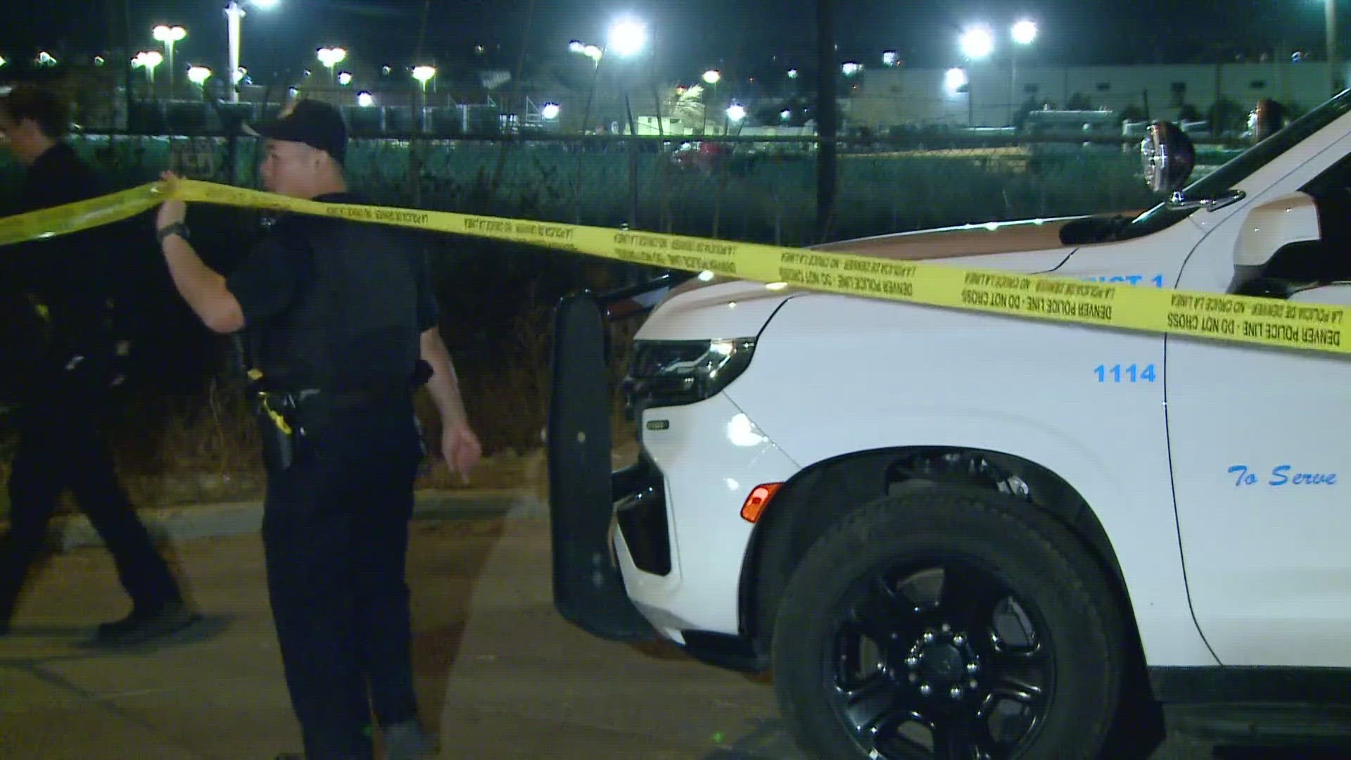 Denver Police said a pedestrian was hit by a light rail train Thursday evening.