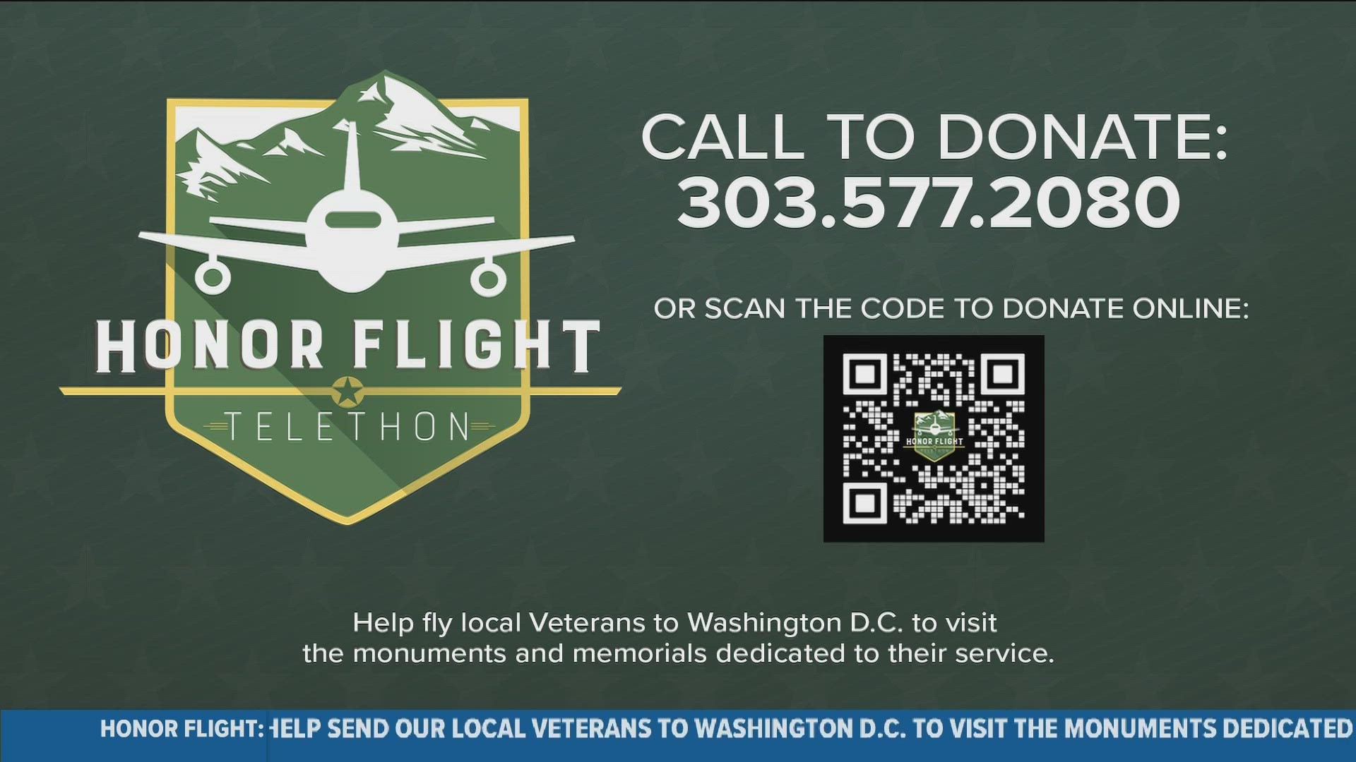 Scan the QR Code to help send a veteran on a trip they will remember forever. Thanks to Alpine Bank for their generous donation.