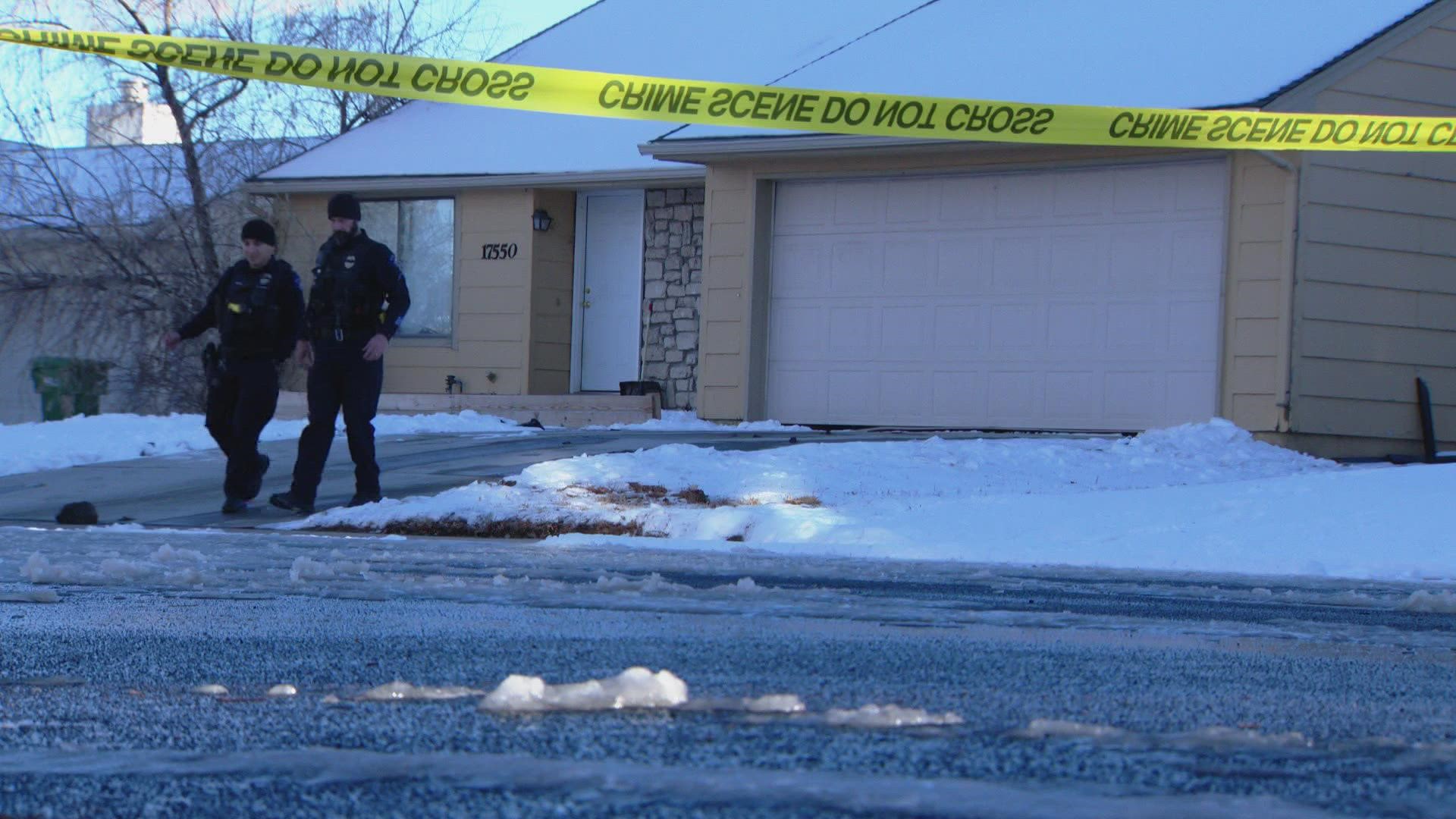Aurora Police said the men were shot in the 17500 block of East Tennessee Place Saturday afternoon.