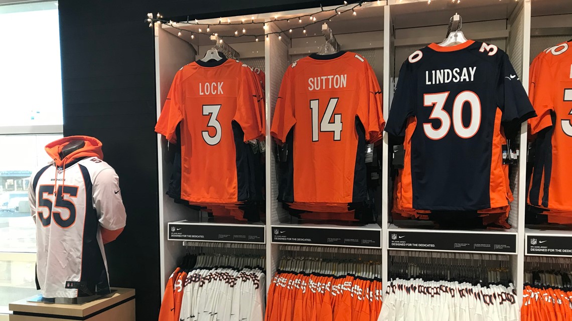 Drew Lock Denver Broncos jerseys hit the shelves for Christmas