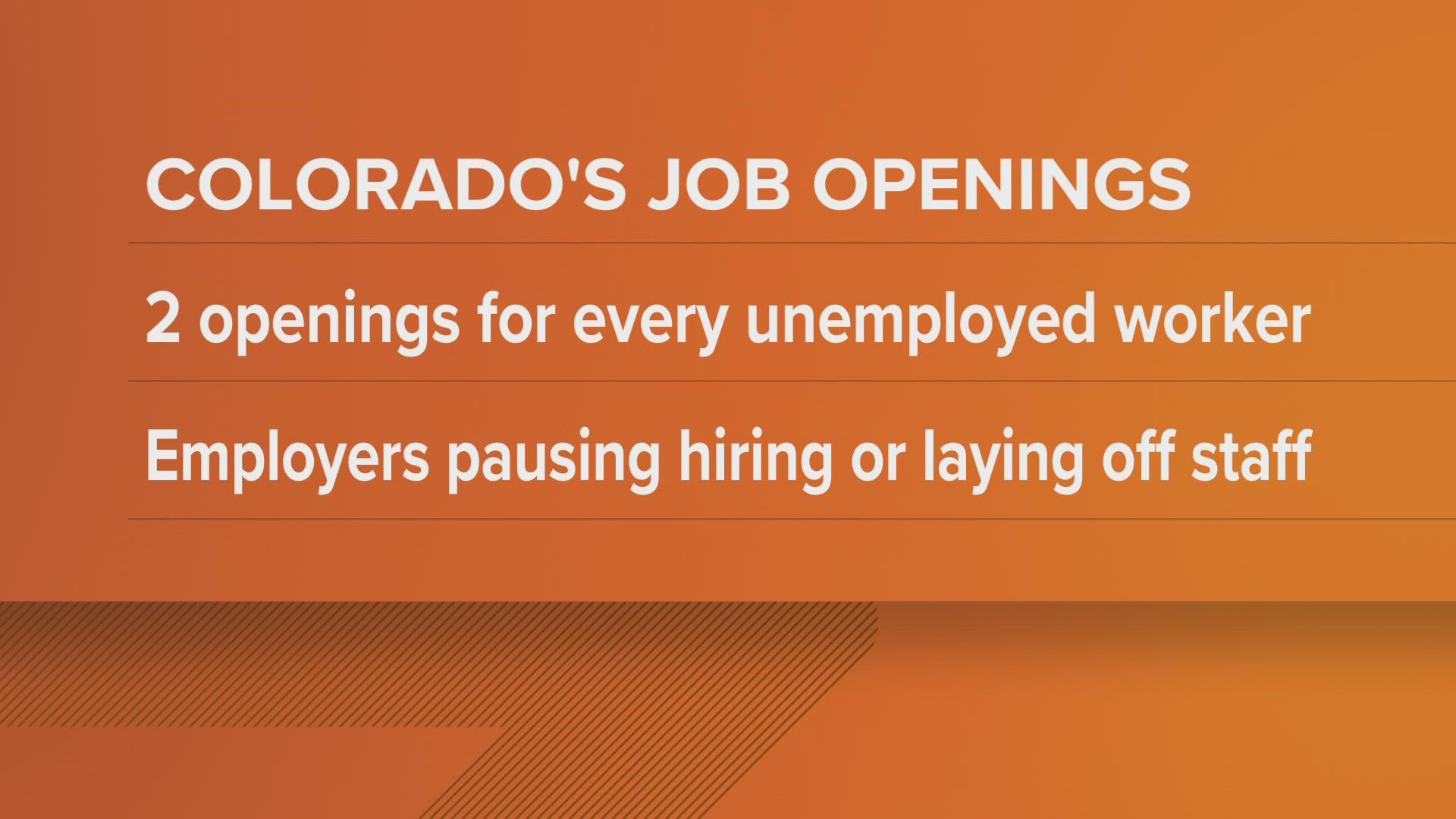 The latest workforce numbers for Colorado show a new trend when it comes to job openings and unemployed workers. Employment expert Whitney Traylor weighs in.