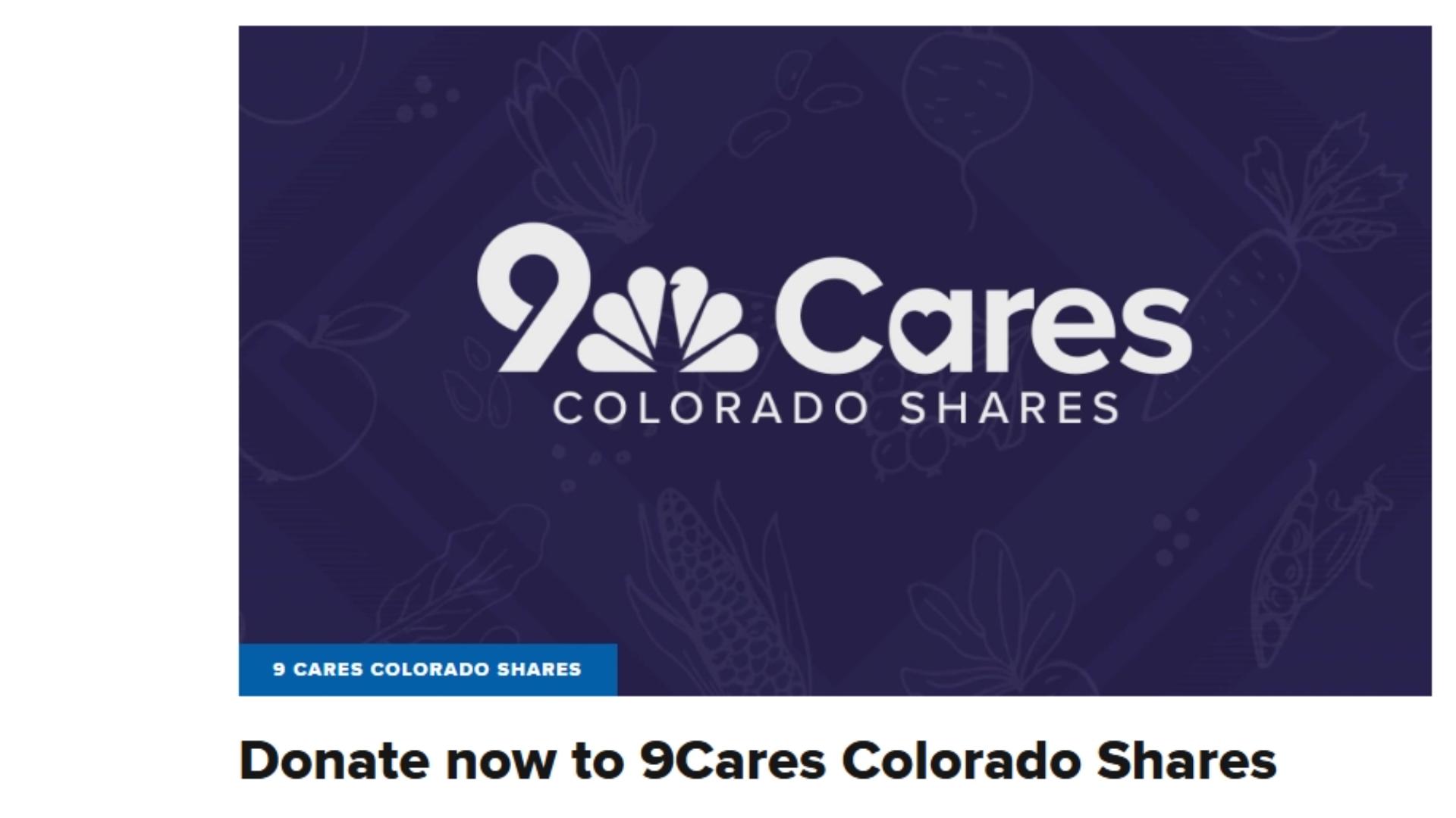 Donate now to the 9Cares Colorado Shares food drive. You can round up purchases at King Soopers to make a donation.