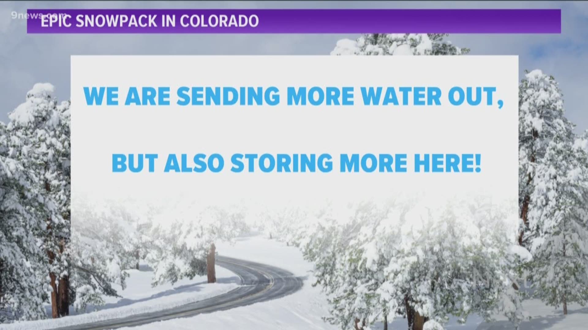 We've talked about Colorado's impressive snowpack this year, but do we have enough space in our reservoirs to store all the water, or would it flow to our neighboring states? Meteorologist Danielle Grant gives us an answer.