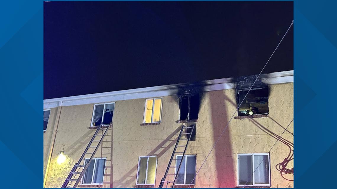 Suspect in Aurora apartment fire in custody | 9news.com