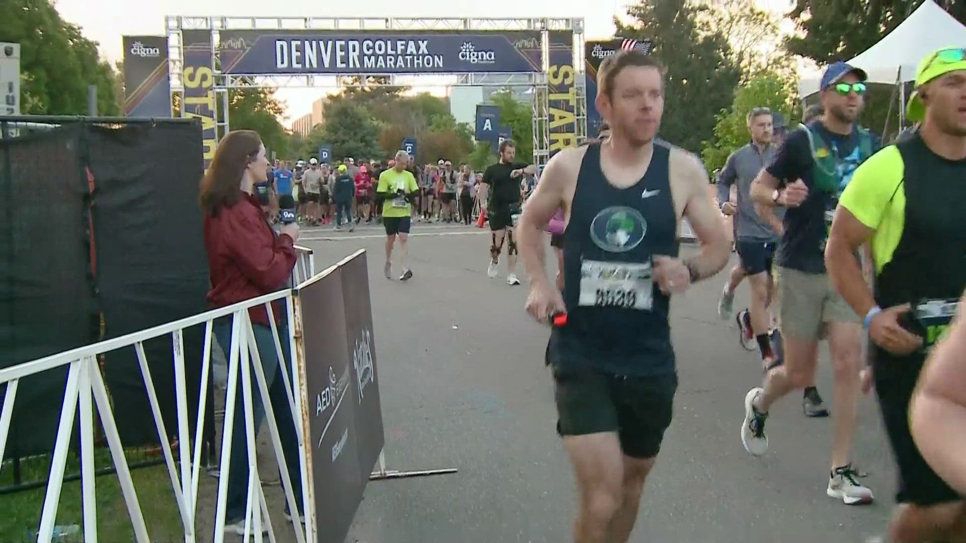 The 2024 Colfax Marathon has begun in downtown Denver Sunday morning.
