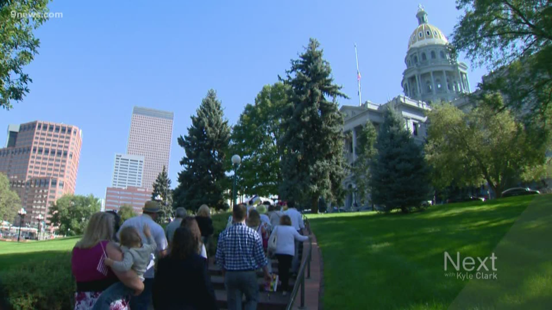 Politicians and community leaders gathered on the steps of Colorado's Capitol to celebrate Colorado Women’s Equality Day. Monday marked the 99th anniversary of the largest voting-rights expansion in American history - the passing of the 19th Amendment, which guaranteed full voting rights to women across the country in 1920.