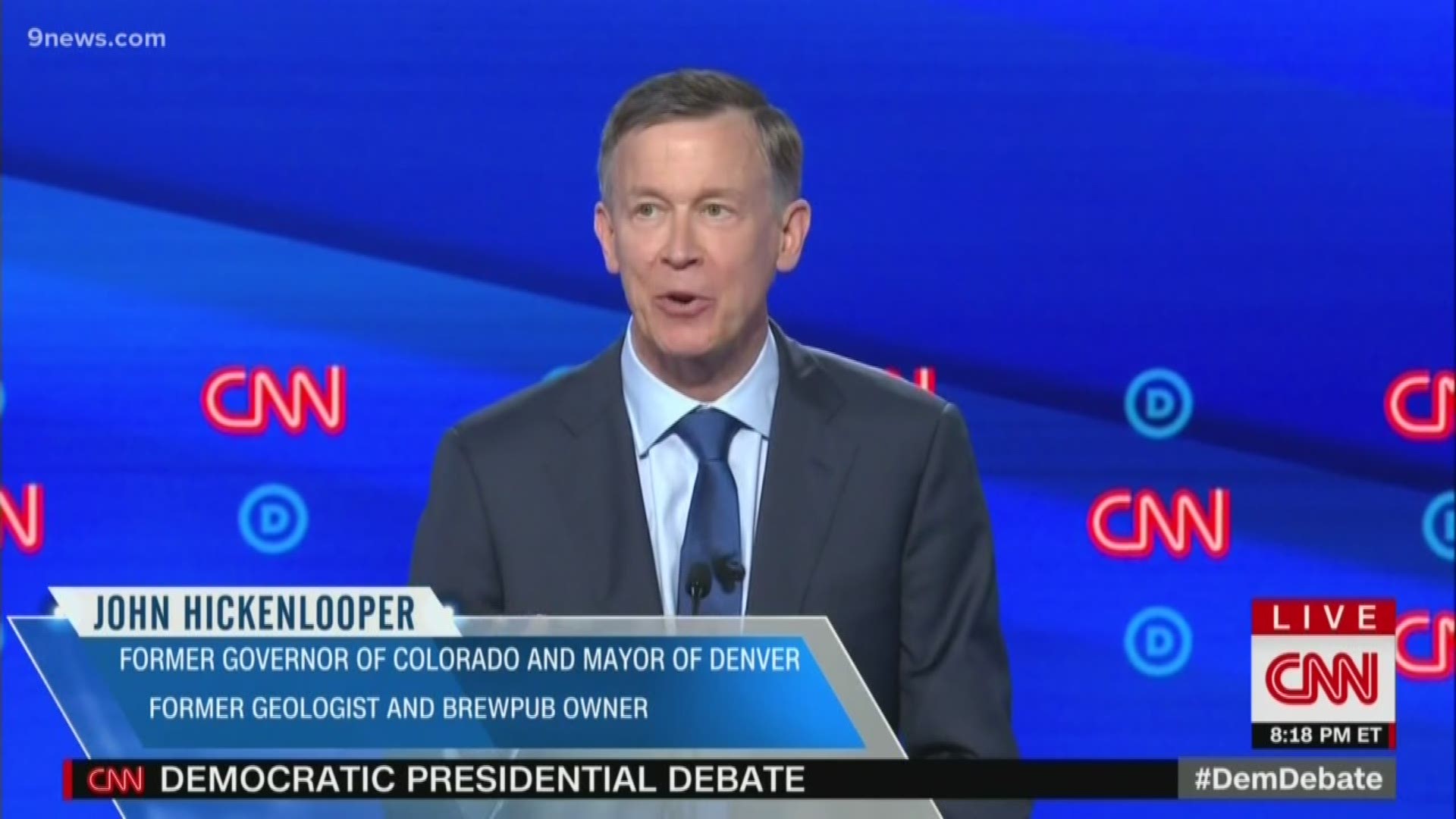 Former Governor John Hickenlooper needed to stand out in tonight's second Democratic Presidential Debate. But the moment he might be most remembered for is starting the wave with Senator Bernie Sanders.
