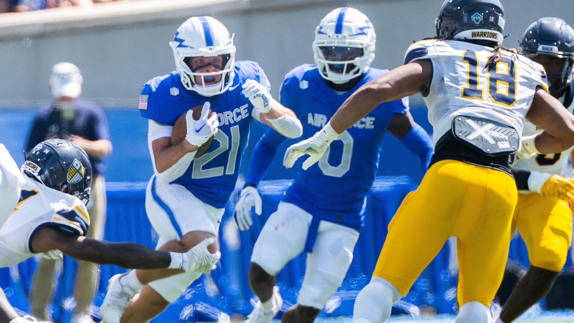 Air Force football wins over Merrimack in season opener