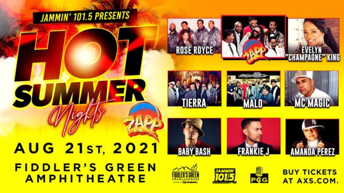 Zapp, Baby Bash, Frankie J join Denver Hot Summer Nights concert