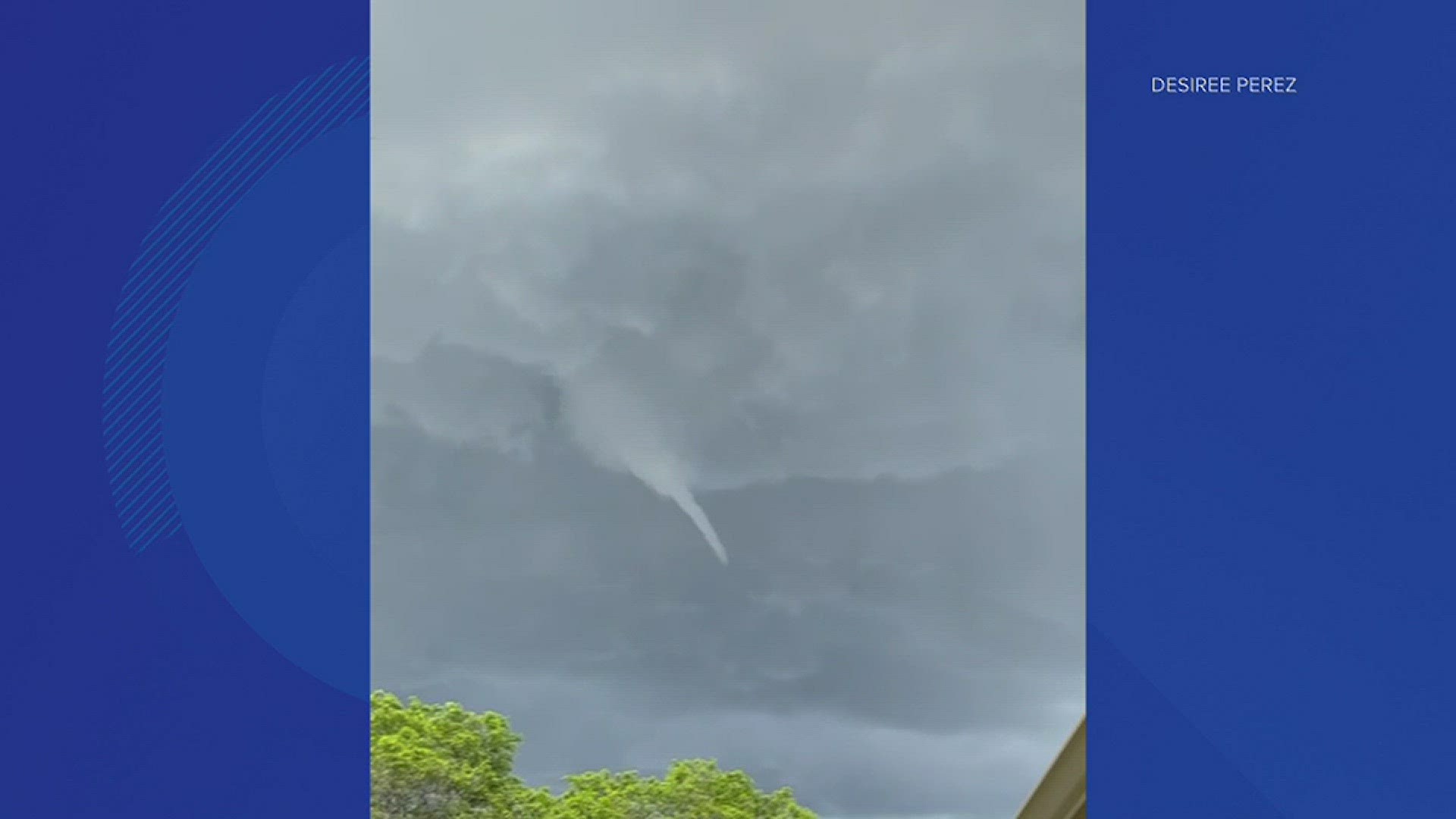 9NEWS viewer Desiree Perez took this video of a funnel cloud she spotted in Aurora.