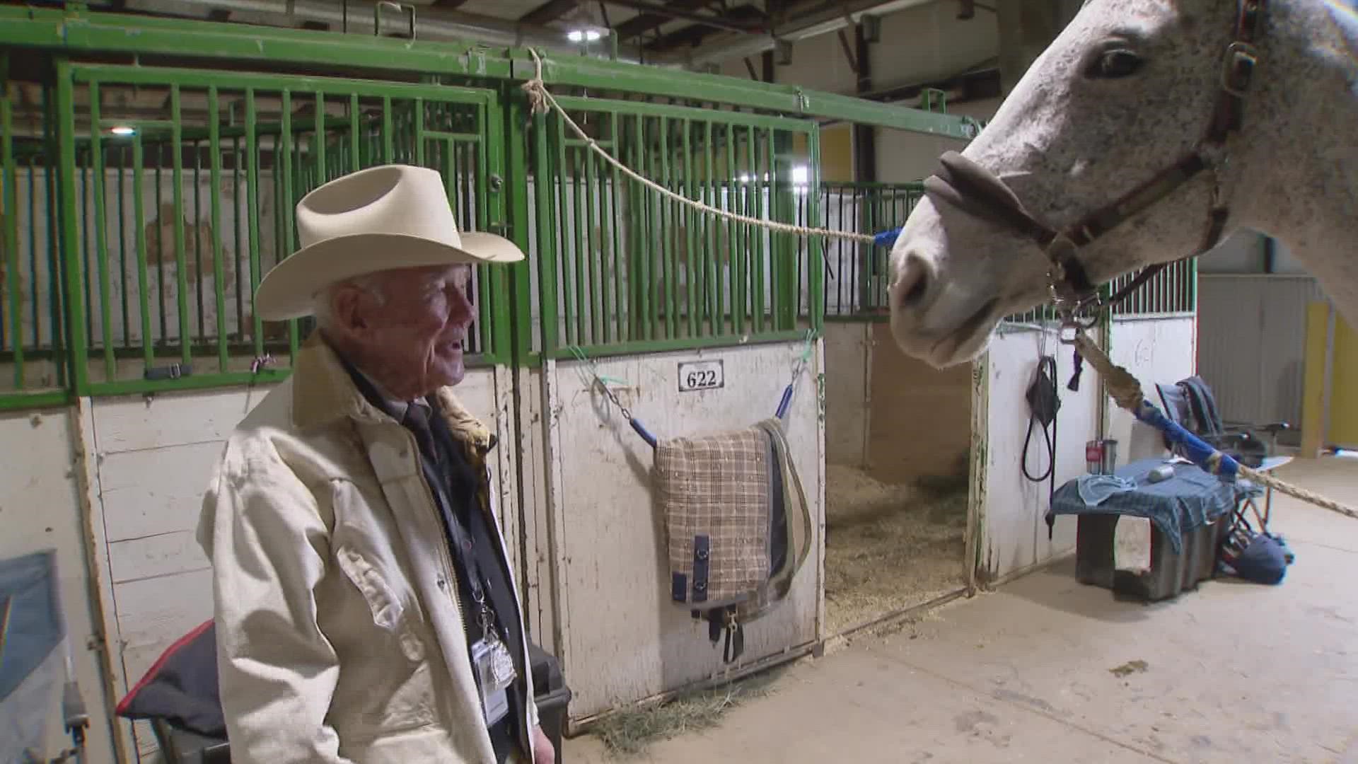 Dr. Marvin Beeman has been working as a National Western Stock Show veterinarian decades.