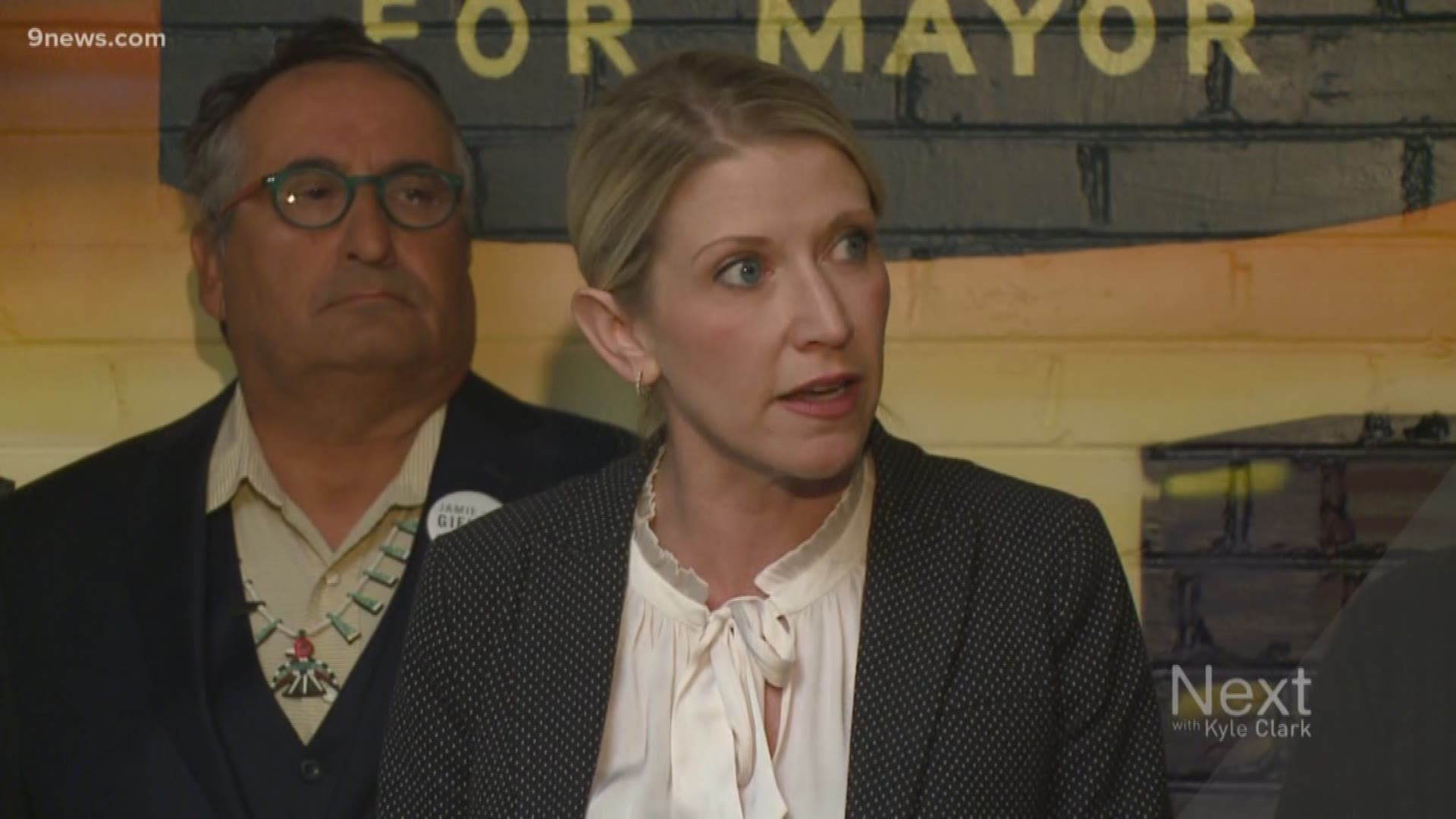 Mayoral challenger Jamie Giellis said in a press conference that her opponent, incumbent Michael Hancock, created a culture of sexual harassment.