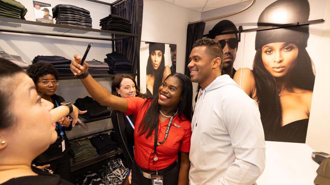 Ciara looked radiant in her Broncos apparel as she cheered on husband  Russell Wilson from the stands