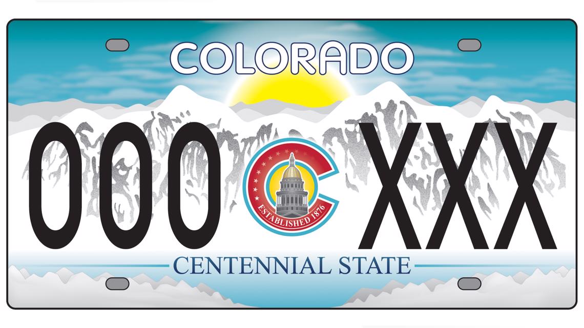 COLORADO License Plate Plasma Cut Map Sign the Centennial 