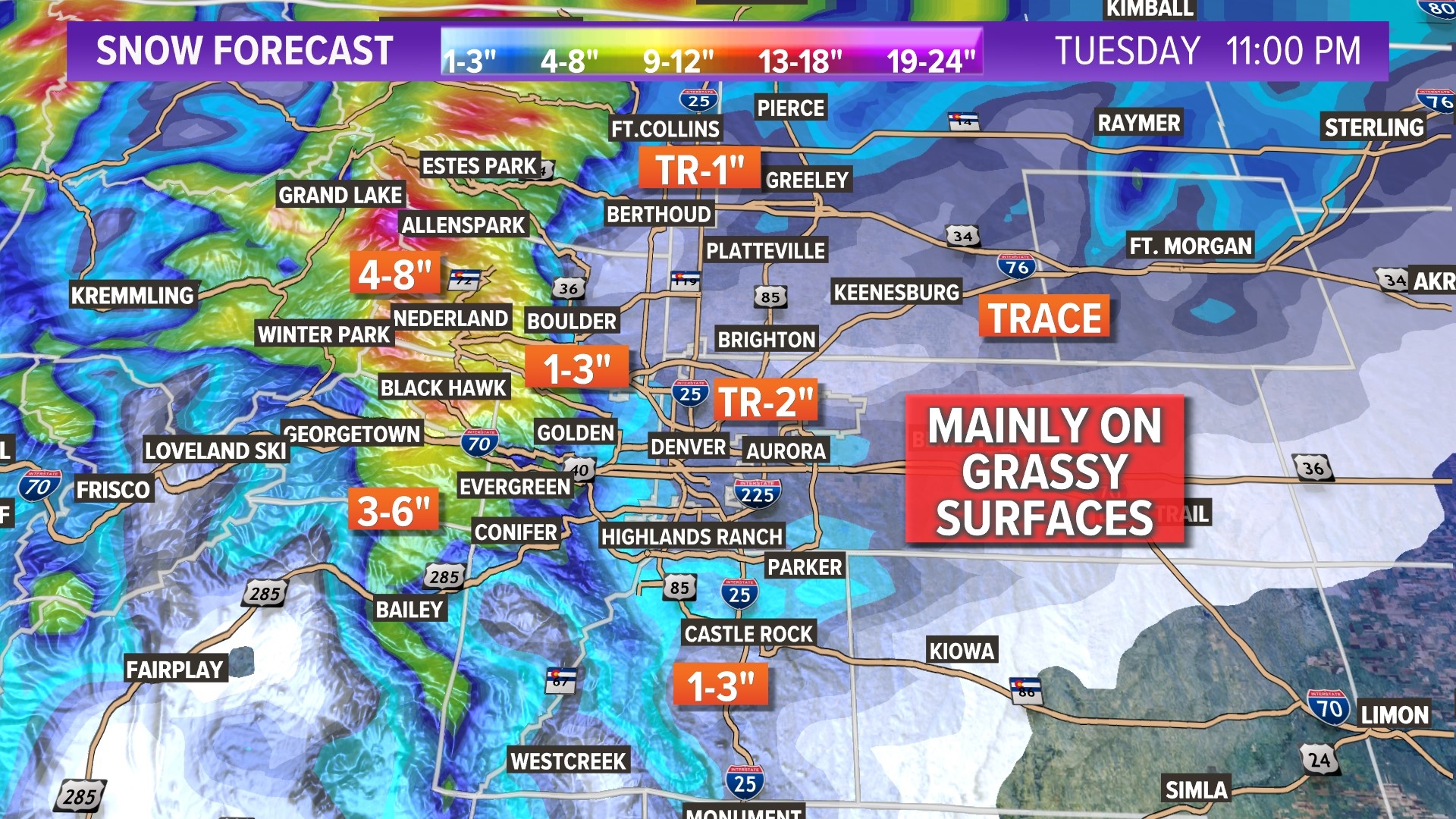 How Much Snow Denver, Mountains To Get: Snowy Monday In Colorado ...