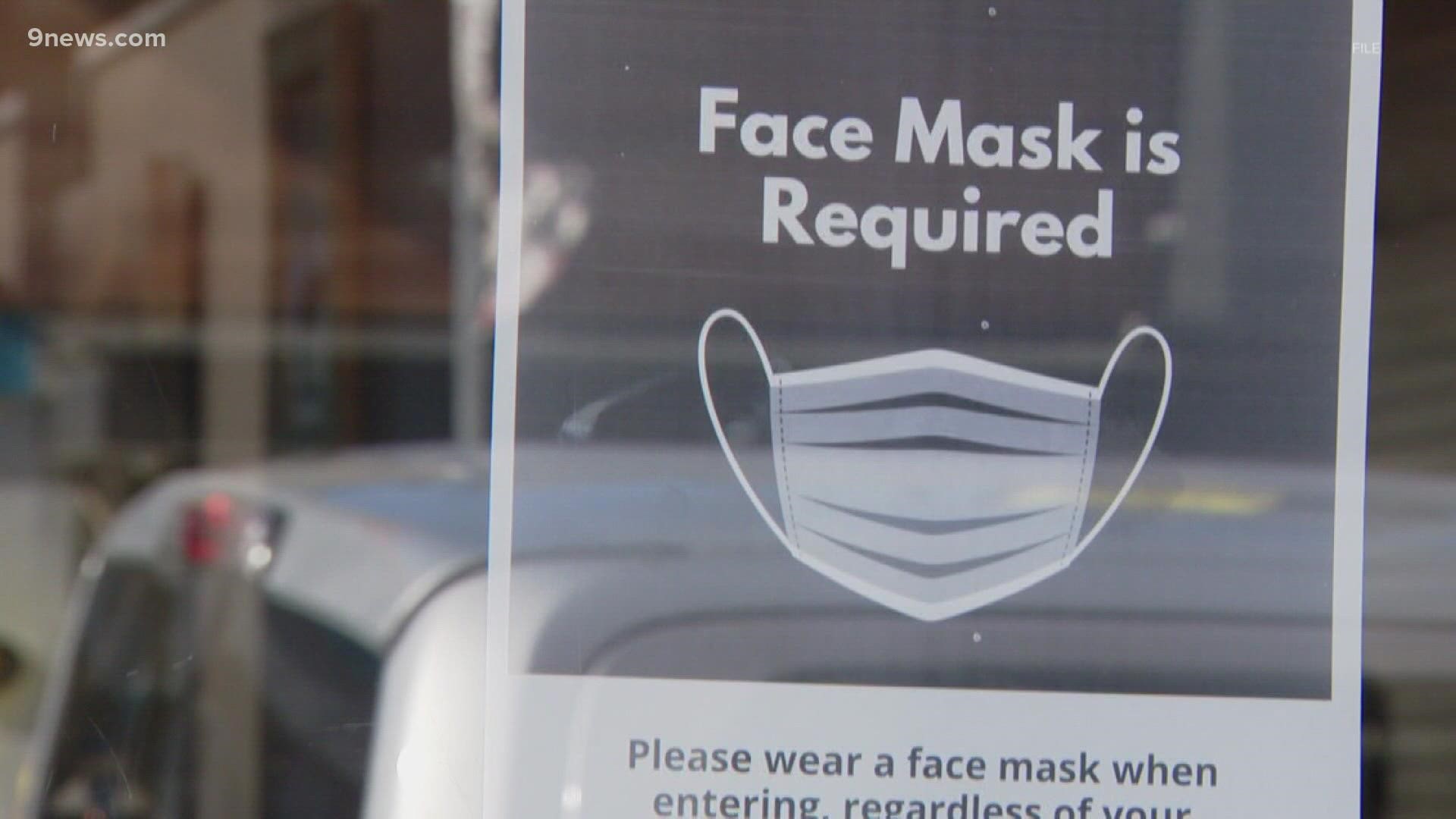 Starting Wednesday, masks will be required in all indoor public spaces in Jefferson, Adams and Arapahoe counties.