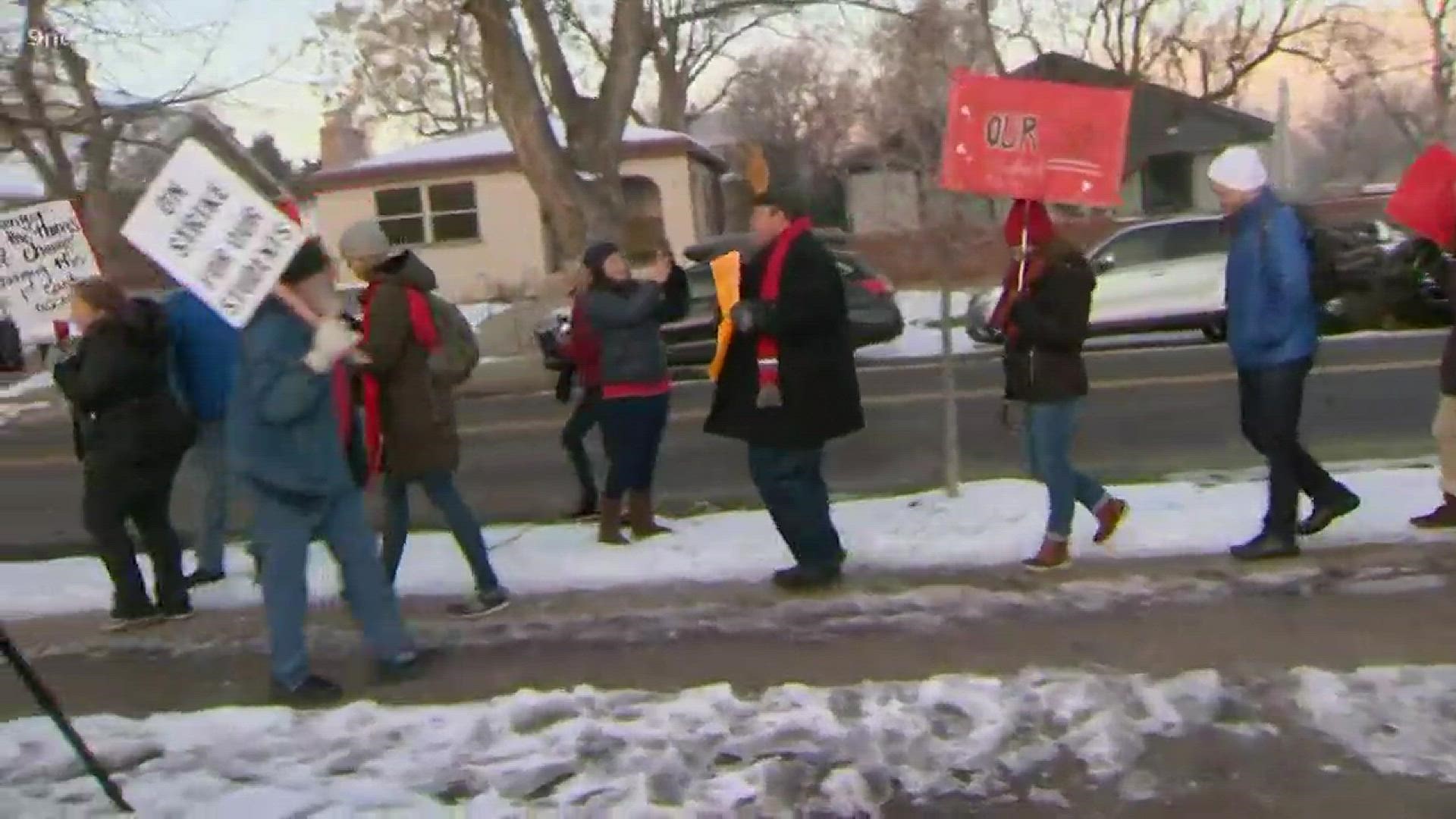 The latest update on the first strike in the Denver Public School District in 25 years from 9NEWS at 7 a.m.