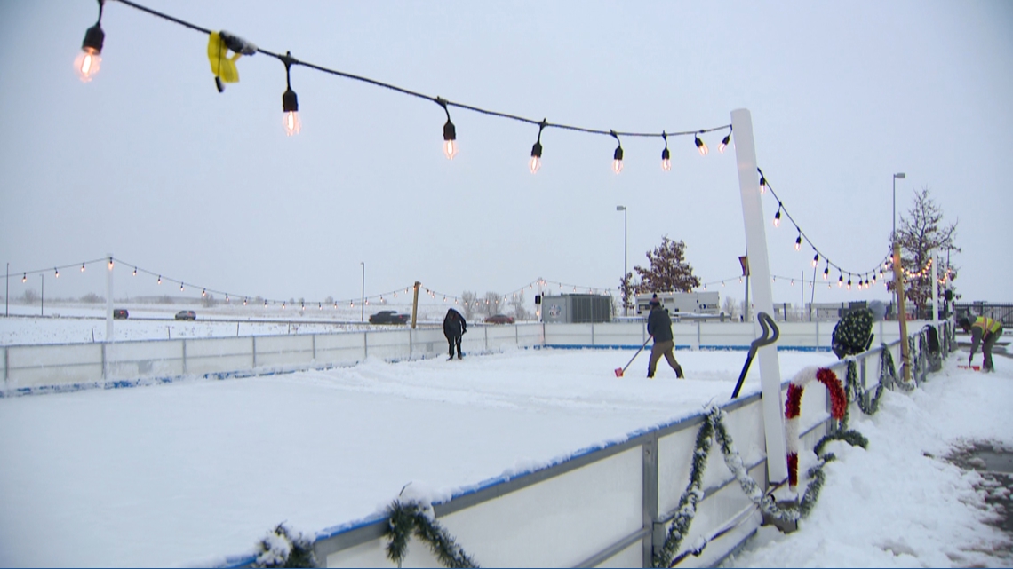 Commerce City opens first outdoor ice rink amid snowstorm at Holiday Tree Lighting Celebration