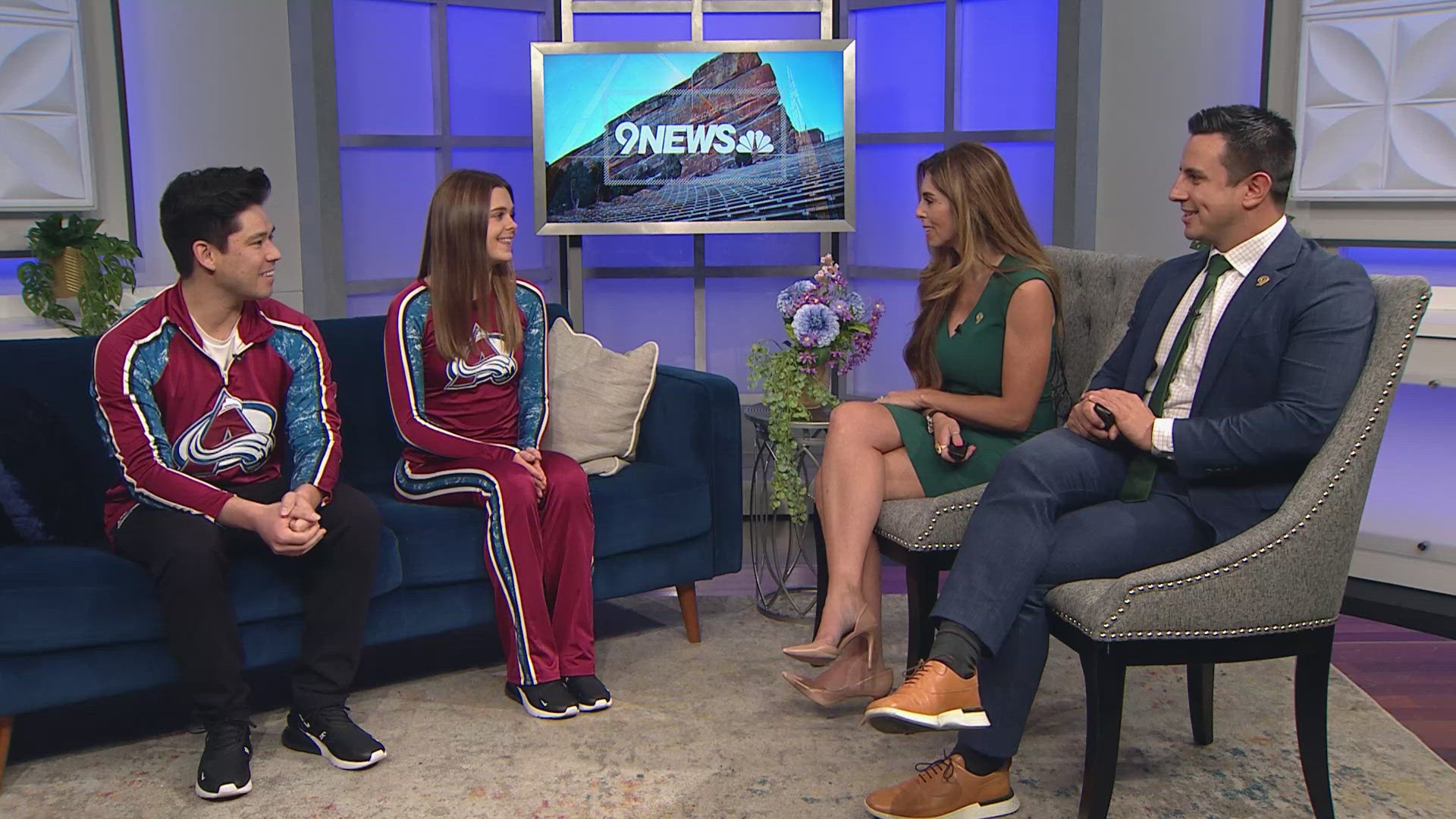 Sebastian Wilson and Emma Burt, members of the Avalanche Ice Patrol, talk about their vital job of maintaining the ice at Ball Arena during games.