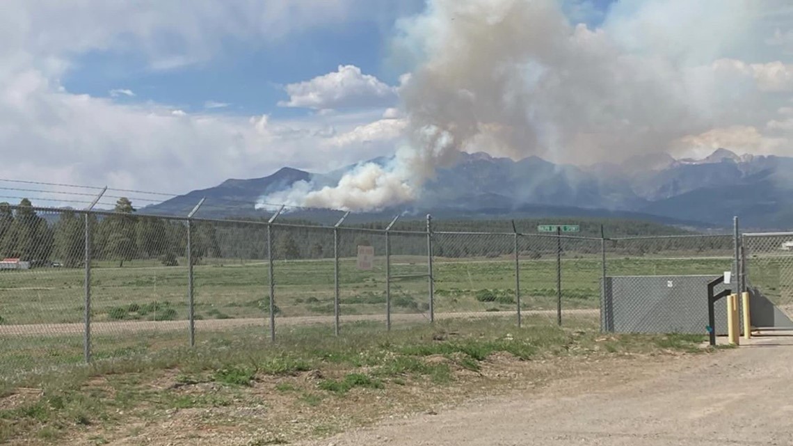 Fire burning northwest of Pagosa Springs 9news com
