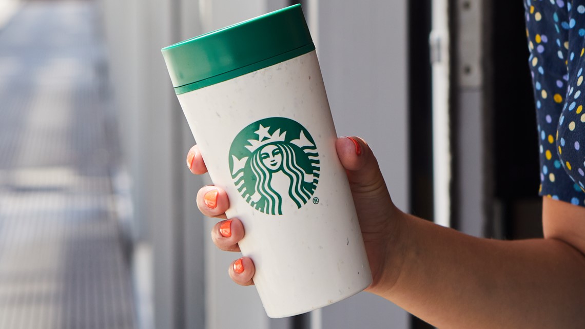 Empty Starbucks Iced Coffee Cup Stock Photo - Download Image Now