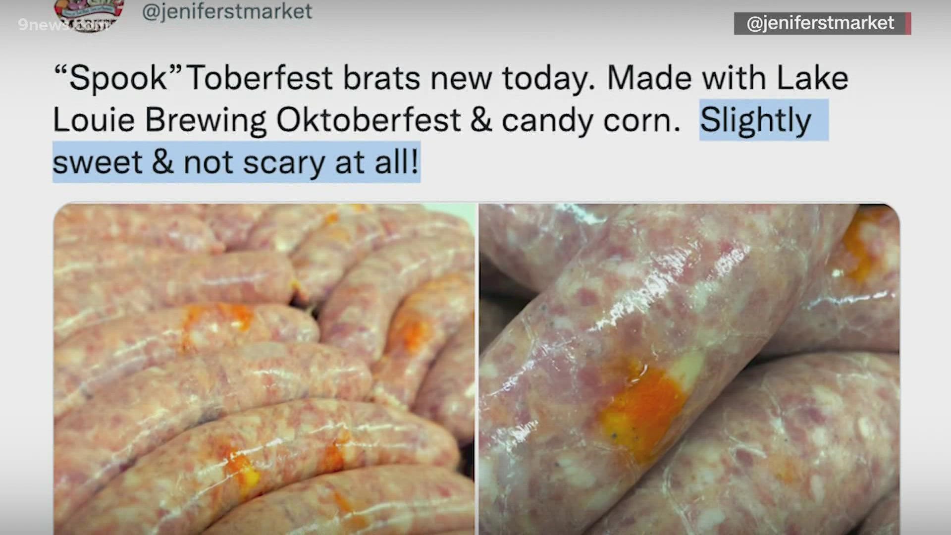 Slacker & Steve: A Madison, Wisconsin butcher gains a ton of attention this week for its "Spooktoberfest brats" that are made with meat, beer and candy corn.