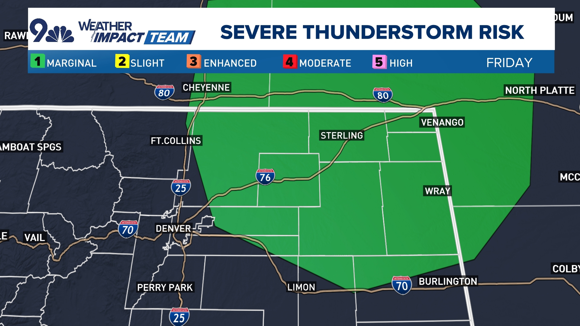 Severe weather threat looms over Denver area heading into a busy ...