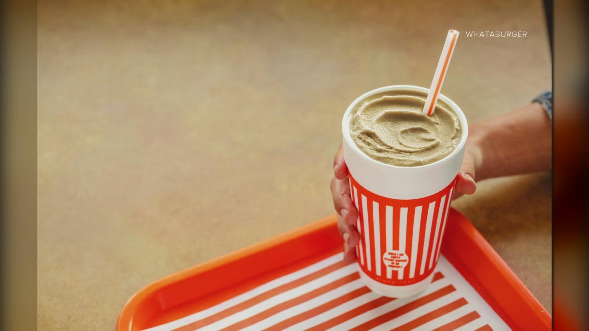 Brought back by popular demand, the Whataburger Dr Pepper Shake is rich, tasty and creamy and made using a vanilla shake base and Dr Pepper syrup, says Whataburger.