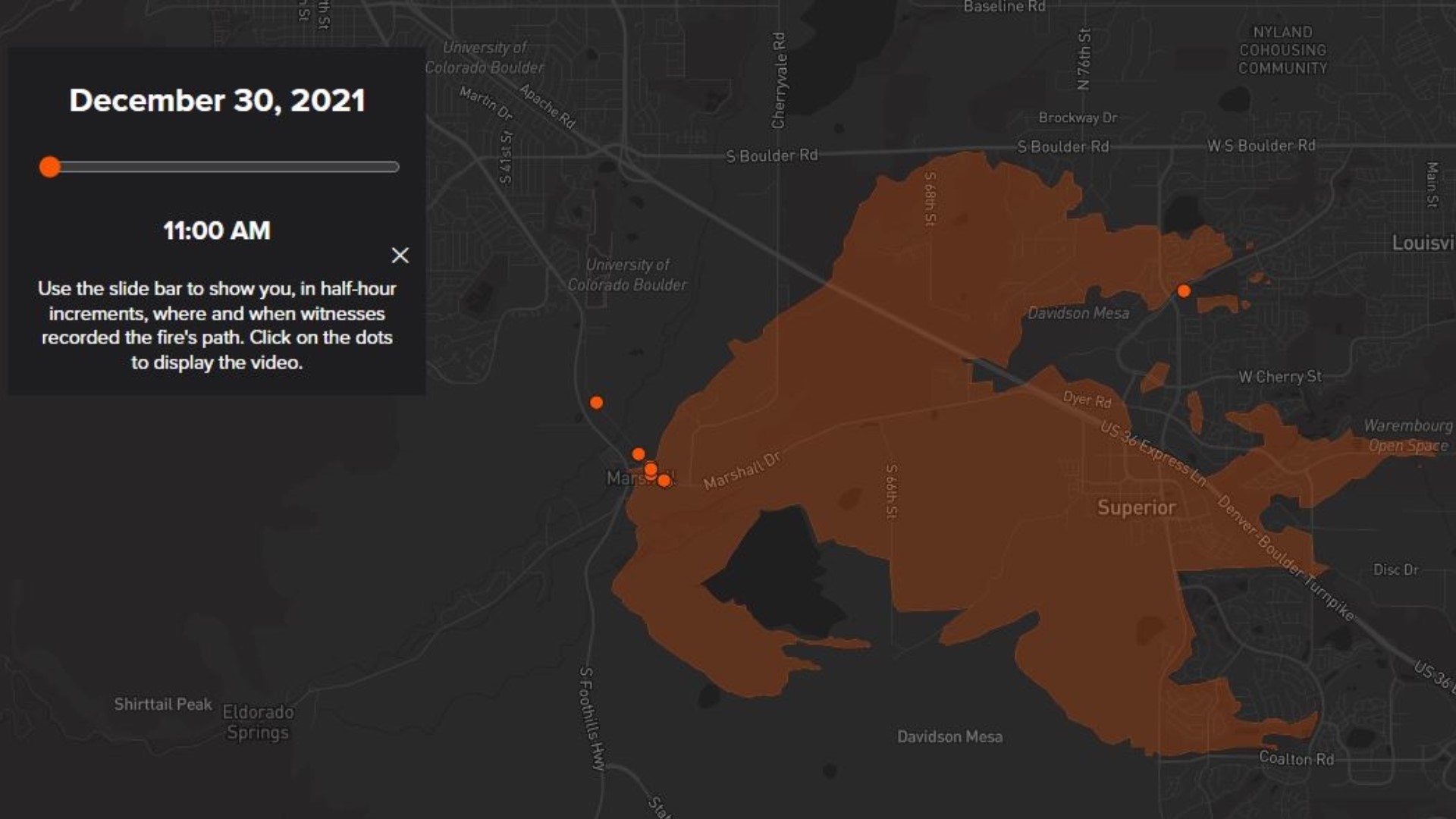 How to use the Marshall Fire Map website | 9news.com