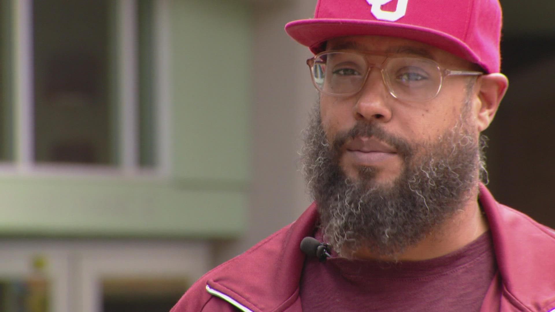 Brandon Pryor is the co-founder of the Robert F. Smith STEAM Academy and was also a volunteer football coach for the Far Northeast Warriors.