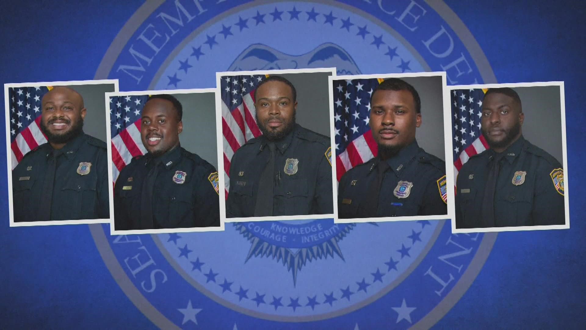 All five former police officers are charged with second-degree murder, aggravated assault, aggravated kidnapping, official misconduct and official oppression.