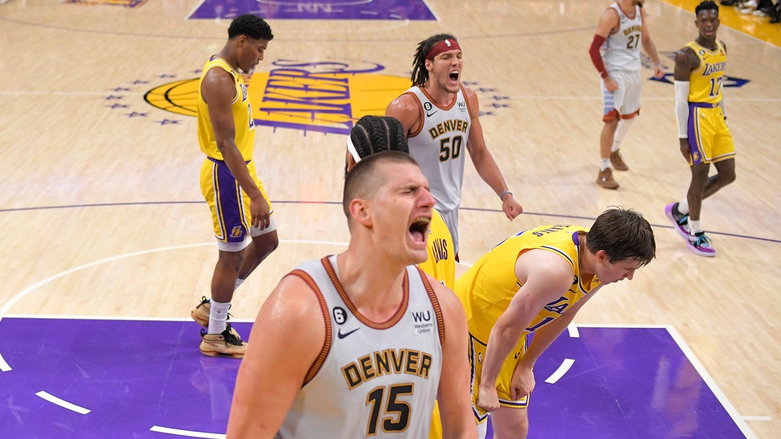 Denver Nuggets, Nikola Jokic sweep Lakers, advance to NBA Finals; Get the  gear players wear 