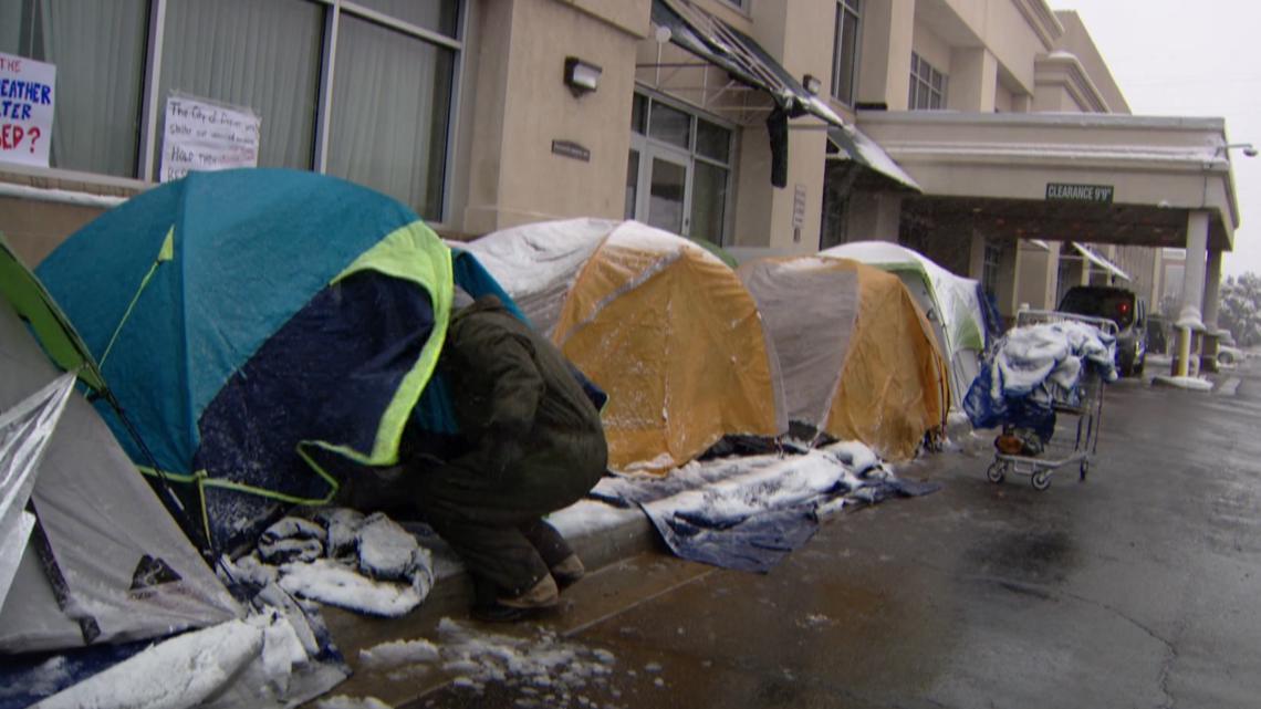 Denver keeps cold weather shelter closed during snowstorm after previously fighting to open it