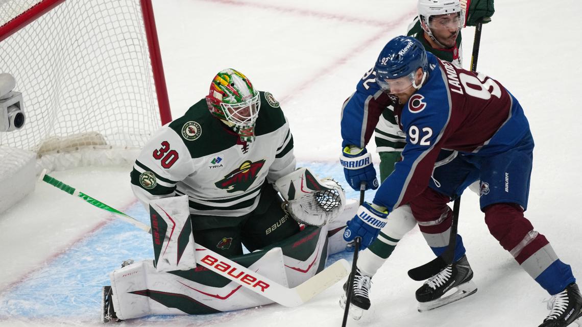 Avalanche outlast Wild 9-6 in high-scoring Game 1