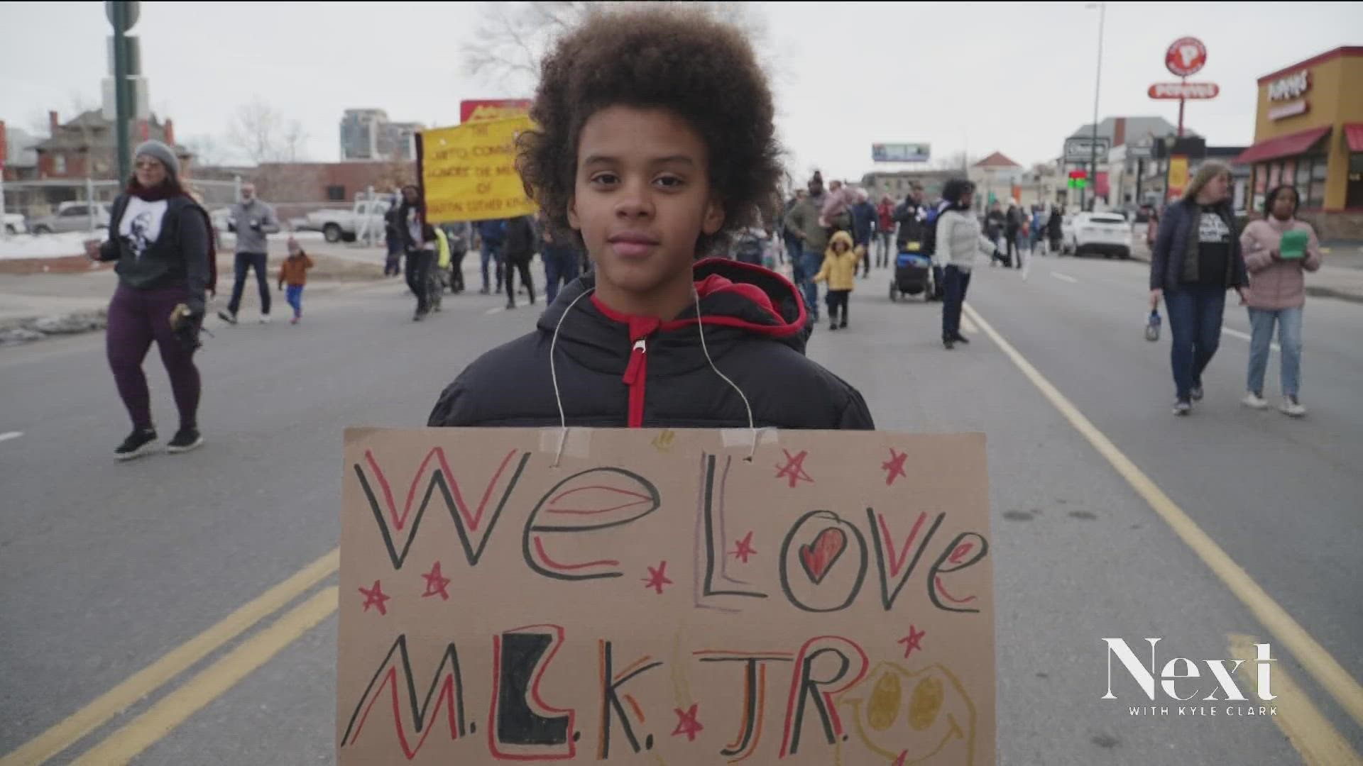 Thousands of people made their way through Denver for the annual Martin Luther King Jr. Day Marade. We asked Coloradans about what King's legacy means to them today.