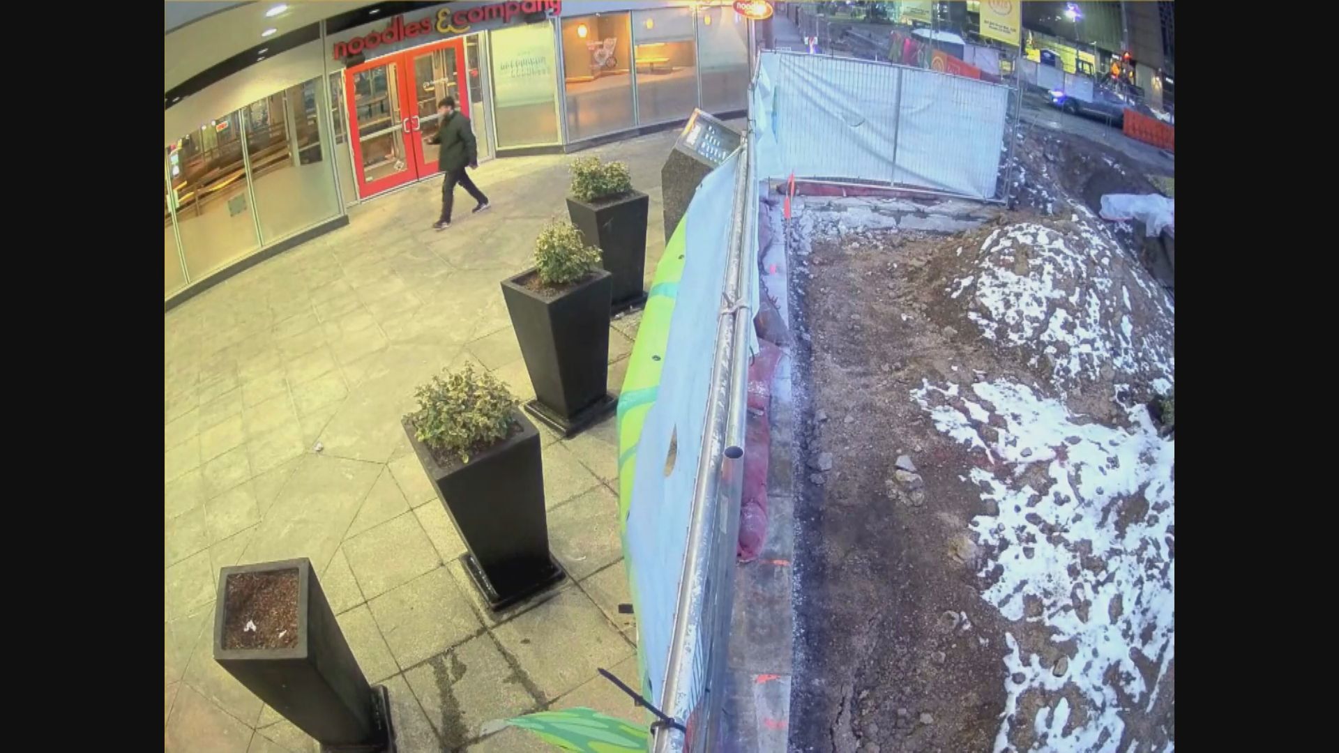 This video provided by the Denver Police Department shows the suspect from the stabbings Saturday evening along the 16th Street Mall.