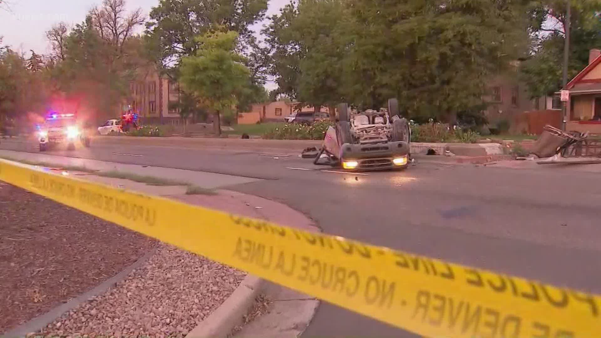 A single vehicle rollover crash has closed Federal Boulevard at West 44th Avenue, Tuesday morning.