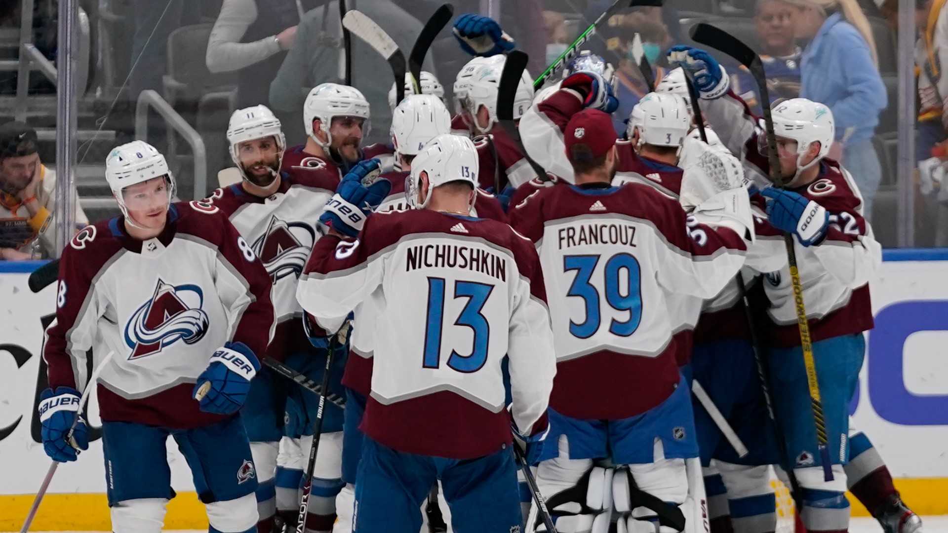 Avalanche advance to conference finals for 1st time since 2002 | 9news.com