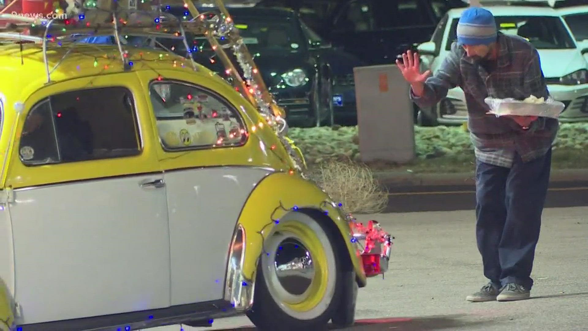 Drivers decorate cars to bring gifts and Christmas joy to kids "who have nothing."
