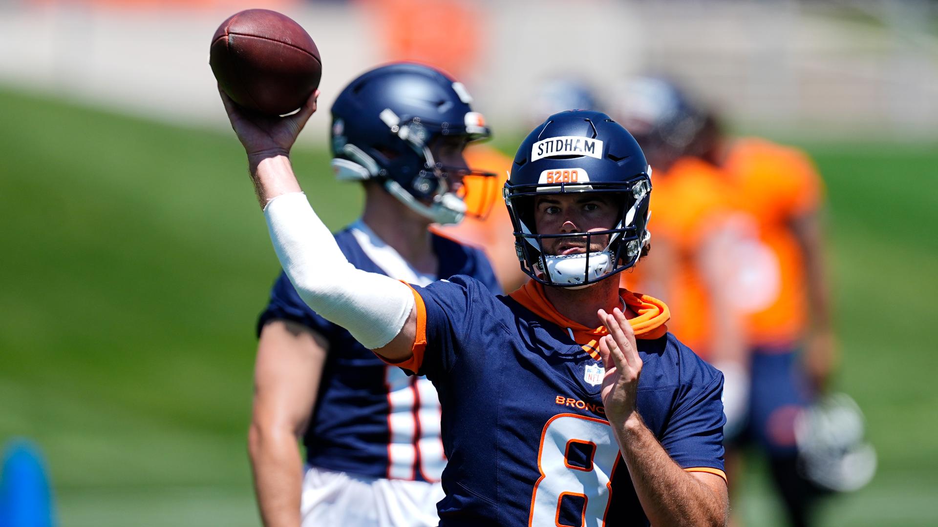 Stidham will start while first-round rookie Bo Nix will be the second quarterback in, which may be for the final series with the first-string offense.