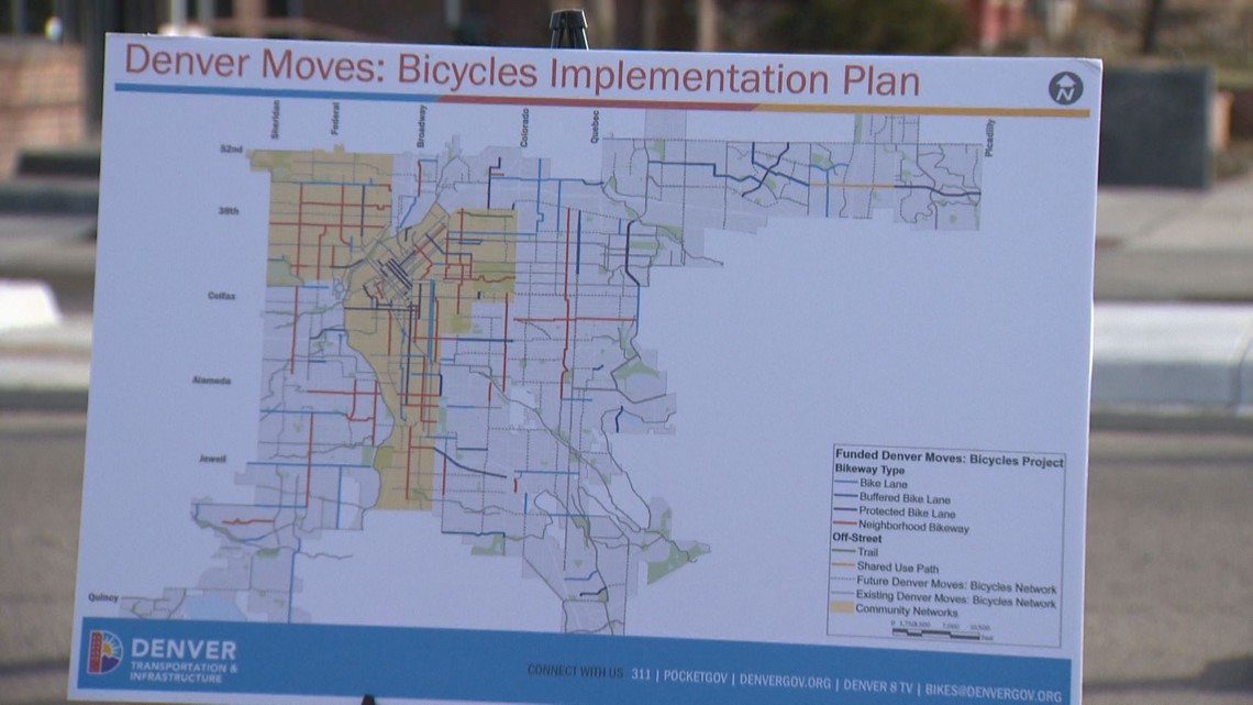 Denver announces 125 miles of new bike lanes by 2023