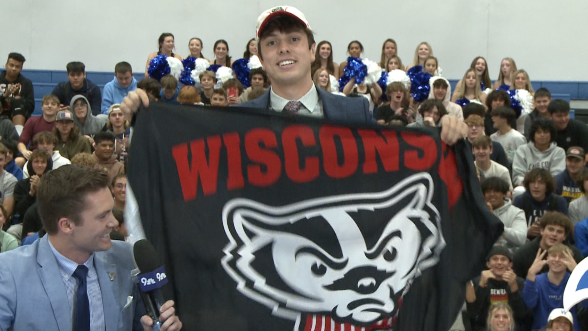 The Eagles' star announced his college commitment live on 9NEWS!