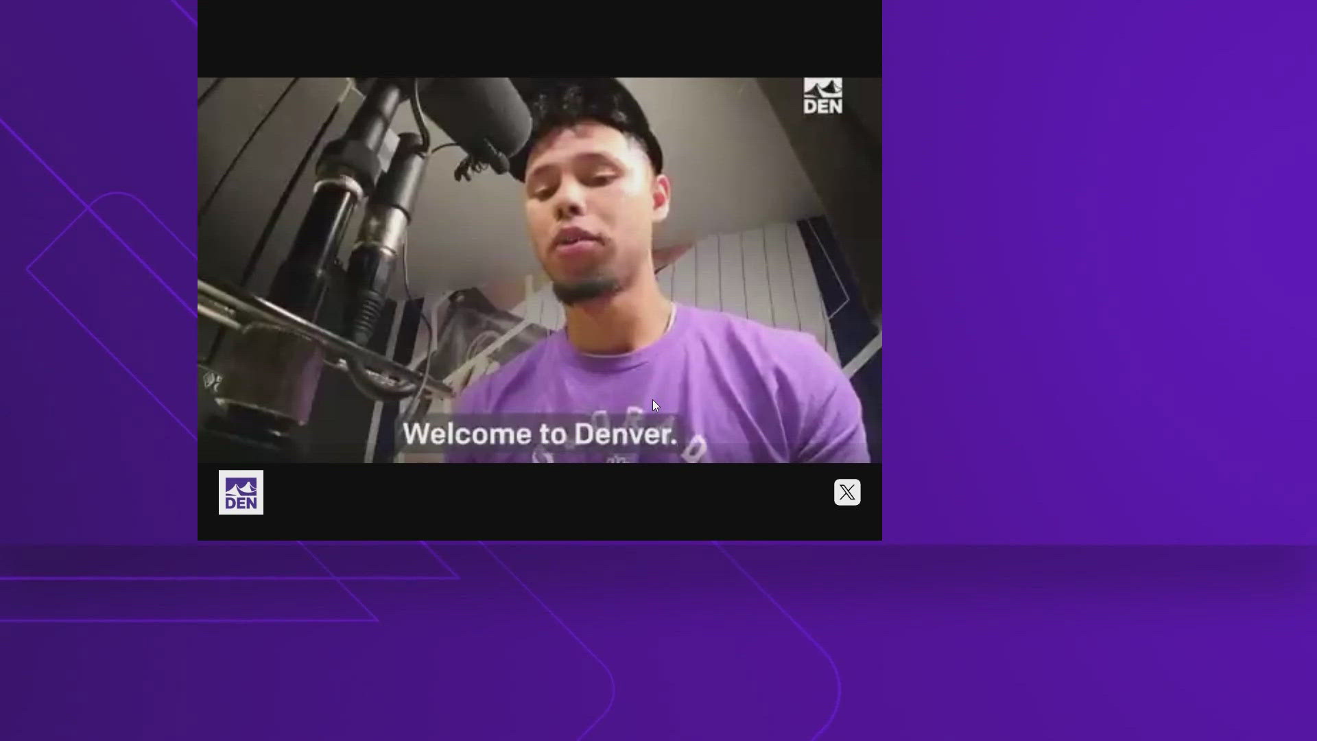 Ezequiel Tovar is the latest in a long line of voices to greet travelers at DIA.