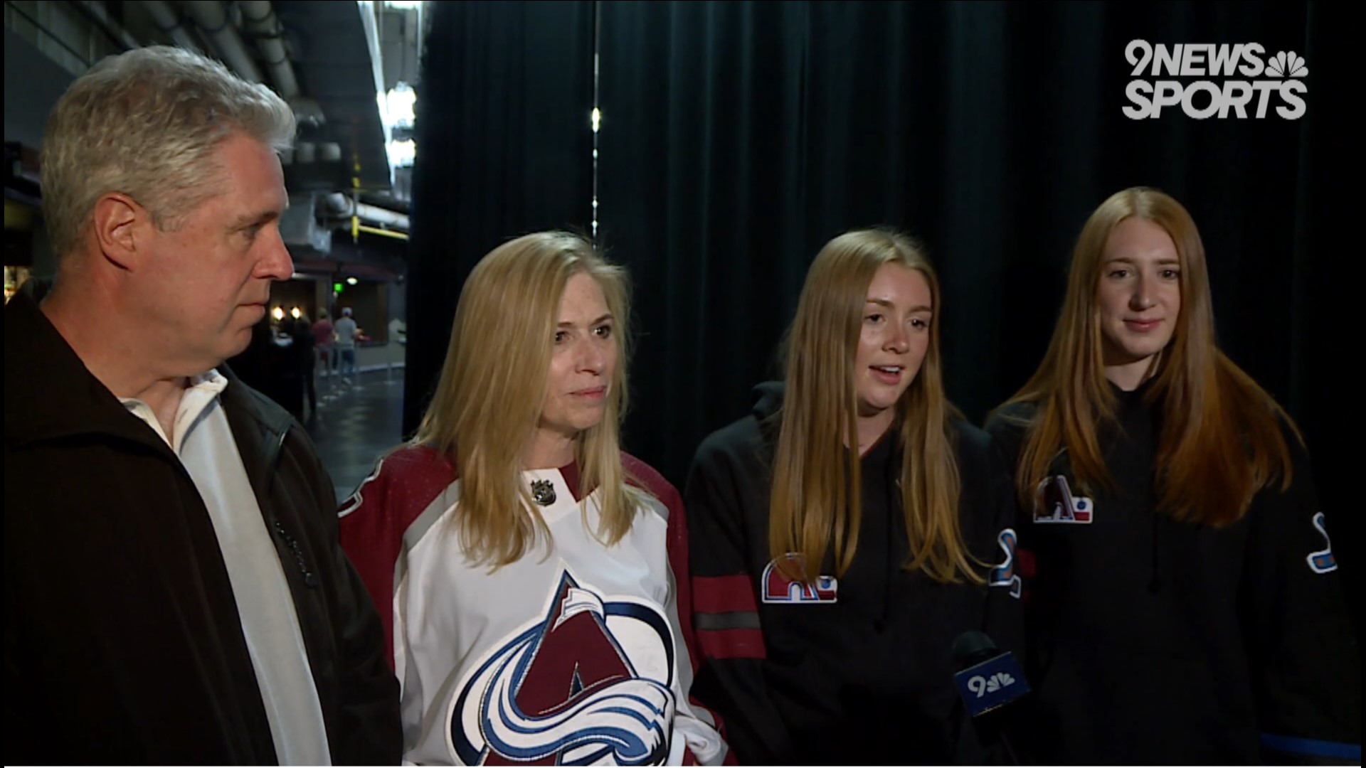 The Avalanche forward's immediate family visited Denver for the Western Conference Final home games, including his Olympic silver medalist sister, Jesse Compher.