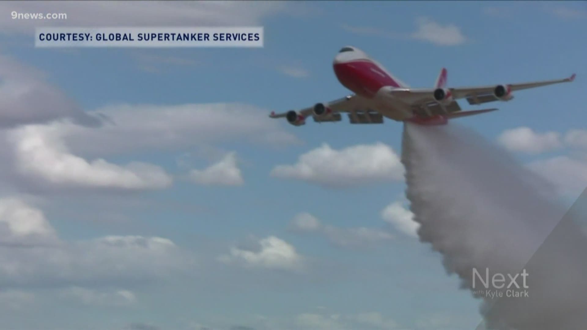 The supertanker is helping fight the fires in what's known as "Earth's lung."
