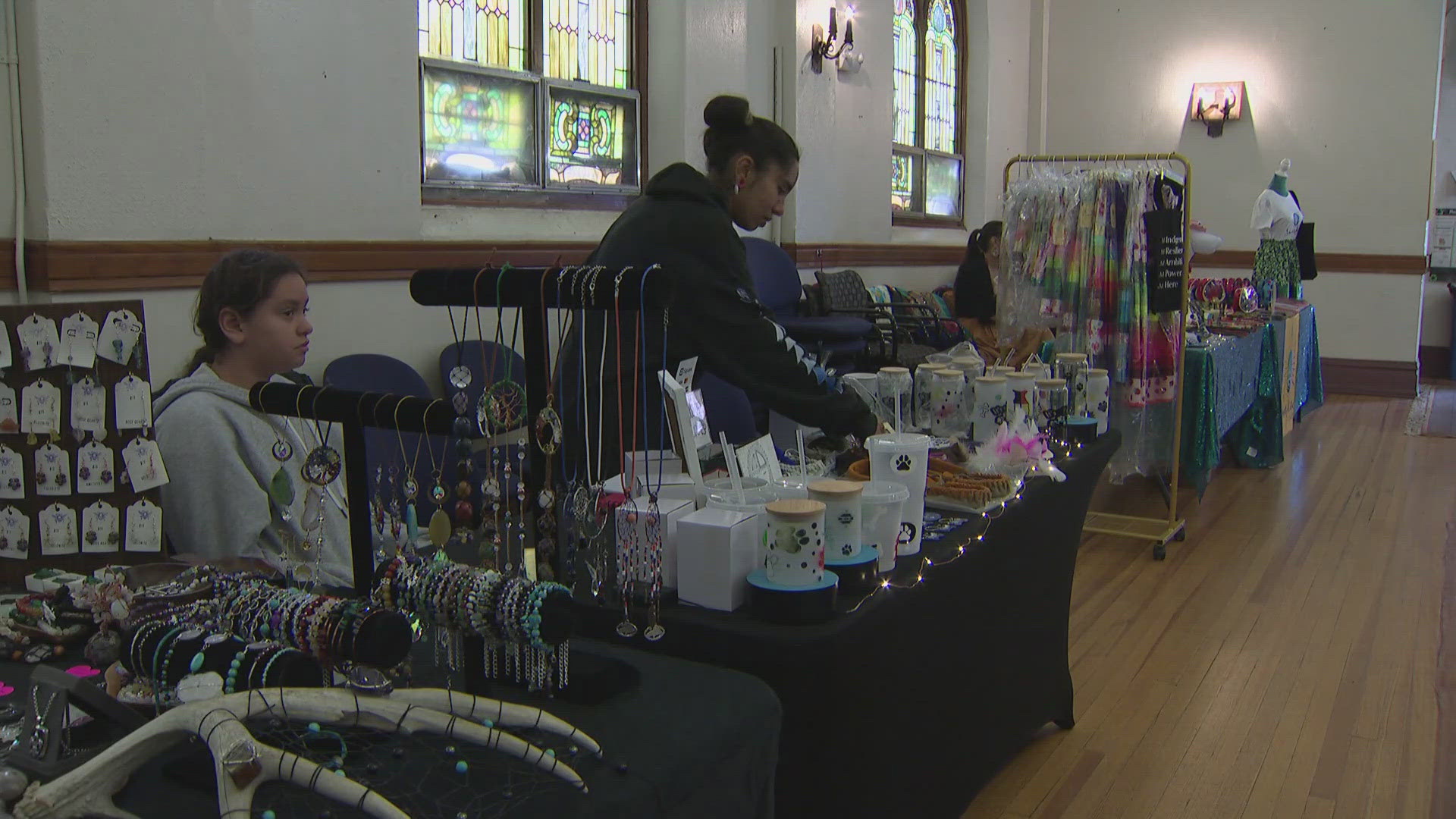 The Lakota Way Healing Center held an arts and craft sale of items made by elders in their community.