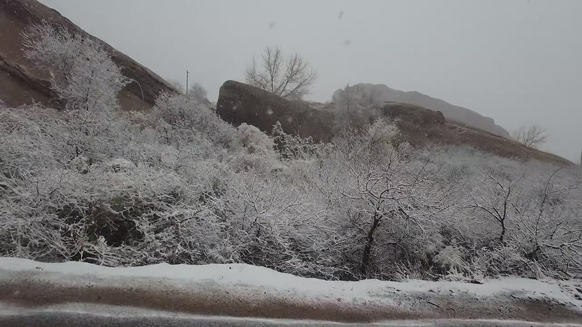 Snowfall at Red Rocks | 9news.com