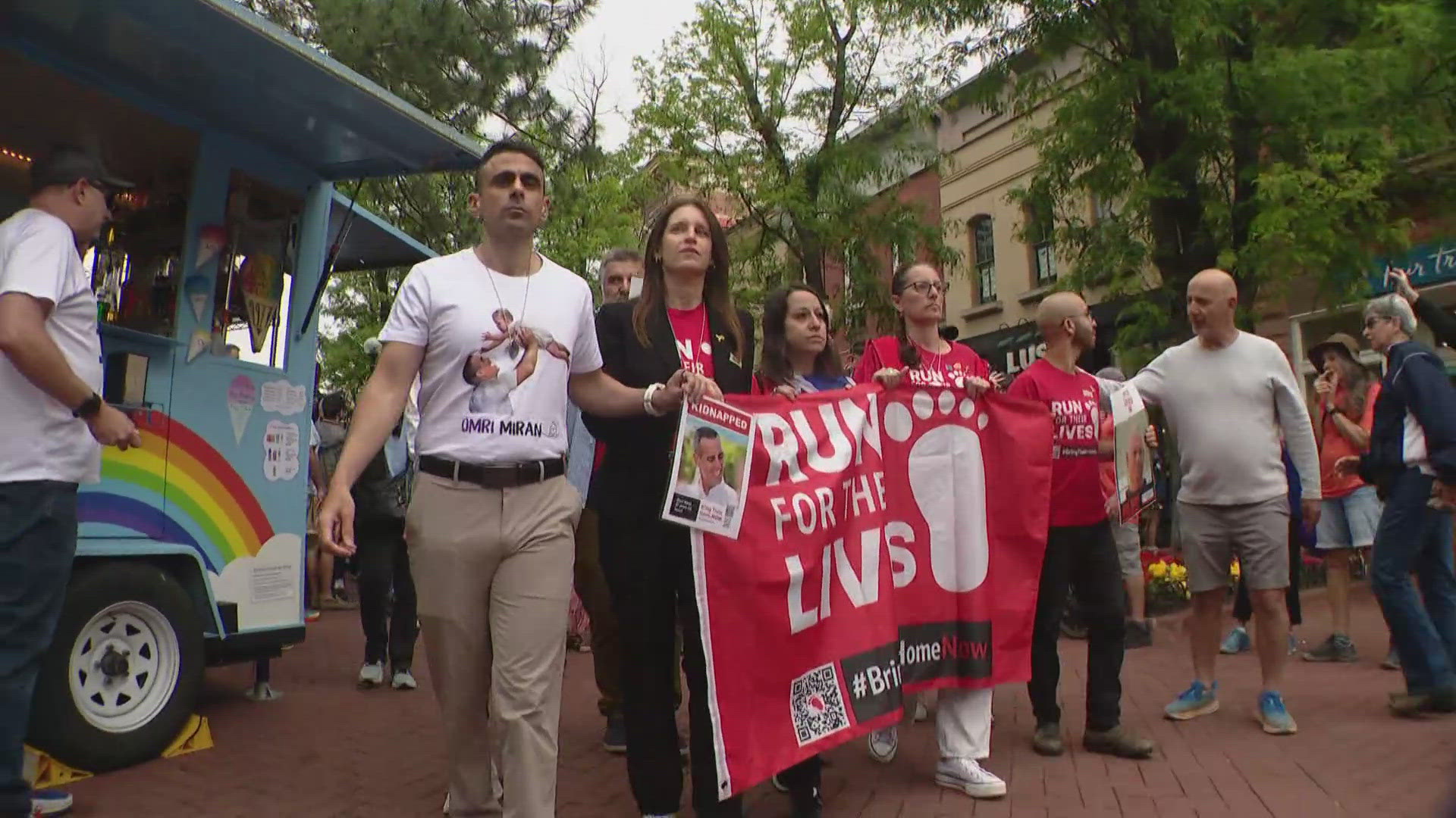 Last Sunday, Police say a man threw Molotov cocktails at a Jewish group, walking to raise awareness for hostages taken from Israel, by Hamas, on October 7, 2023. 